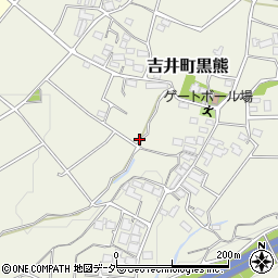 群馬県高崎市吉井町黒熊周辺の地図