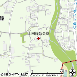 上田篠公会堂周辺の地図