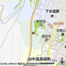 石川県加賀市山中温泉湯の出町（タ）周辺の地図
