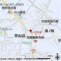 長野県松本市里山辺湯ノ原周辺の地図