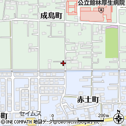 群馬県館林市成島町438-7周辺の地図