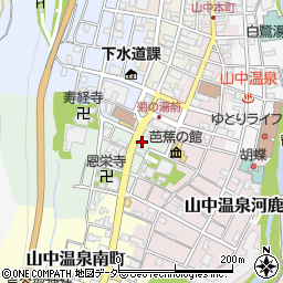 石川県加賀市山中温泉湯の出町レ8周辺の地図