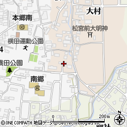 長野県松本市大村1005周辺の地図