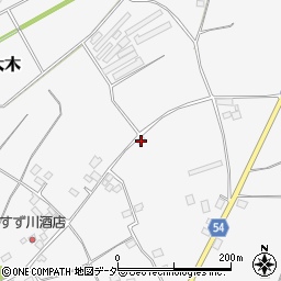 茨城県結城市大木278周辺の地図