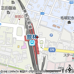 館林警察署駅前交番周辺の地図