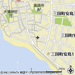 福井県坂井市三国町安島21-117周辺の地図