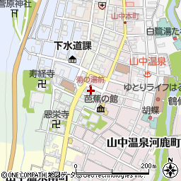 北國銀行山中支店 ＡＴＭ周辺の地図