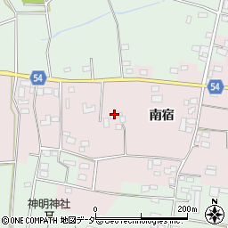 茨城県結城市南宿周辺の地図