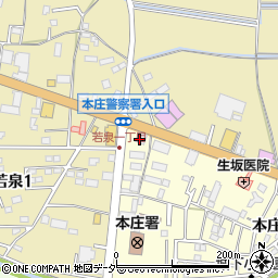 ａｐｏｌｌｏｓｔａｔｉｏｎセルフ１７号本庄ＳＳ周辺の地図