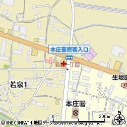 ＡＯＫＩ本庄若泉店周辺の地図
