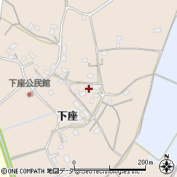 茨城県茨城町（東茨城郡）下座周辺の地図