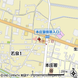 吉野家１７号線本庄若泉店周辺の地図