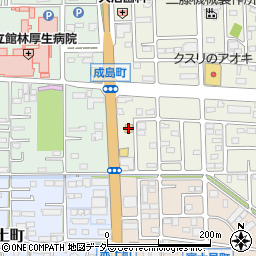 セブンイレブン館林栄町店周辺の地図