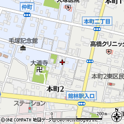三桝家総本舗仲町店周辺の地図