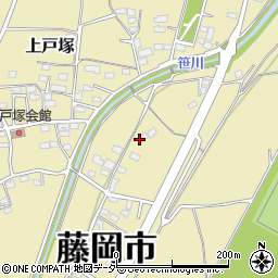 群馬県藤岡市上戸塚677-1周辺の地図