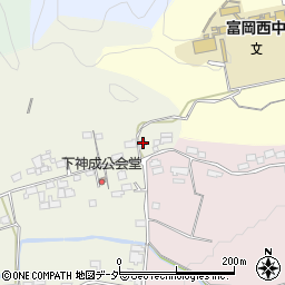 群馬県富岡市神成1368-1周辺の地図