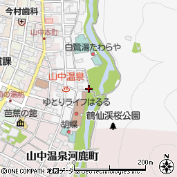 石川県加賀市山中温泉東町２丁目ネ79周辺の地図