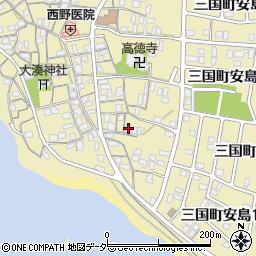 福井県坂井市三国町安島21周辺の地図