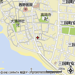 福井県坂井市三国町安島21-45周辺の地図