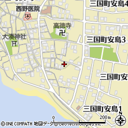 福井県坂井市三国町安島21-32周辺の地図