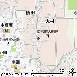 長野県松本市大村252周辺の地図