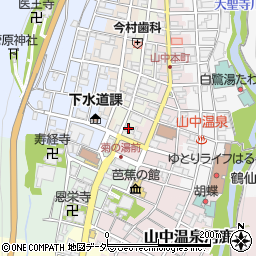 石川県加賀市山中温泉湯の本町ラ2周辺の地図