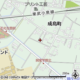 群馬県館林市成島町甲-645周辺の地図