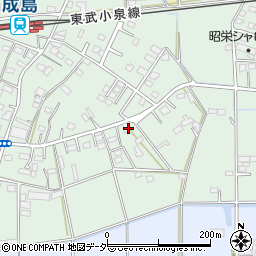 群馬県館林市成島町549周辺の地図