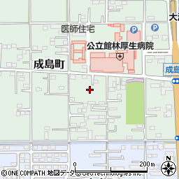 群馬県館林市成島町252-21周辺の地図