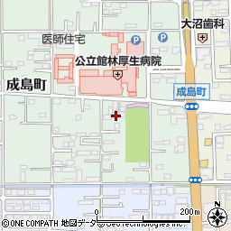 群馬県館林市成島町248-6周辺の地図