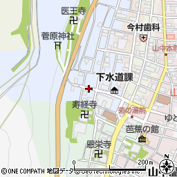 石川県加賀市山中温泉薬師町ウ周辺の地図