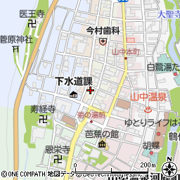 石川県加賀市山中温泉湯の本町ラ7周辺の地図