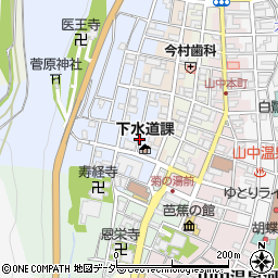 石川県加賀市山中温泉薬師町ム周辺の地図