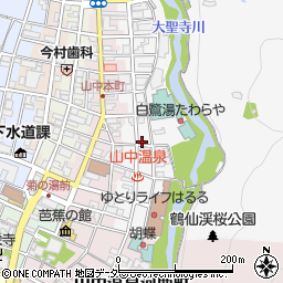 石川県加賀市山中温泉東町２丁目ネ24周辺の地図