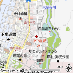 石川県加賀市山中温泉東町２丁目ネ6周辺の地図