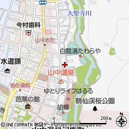 石川県加賀市山中温泉東町２丁目ネ周辺の地図