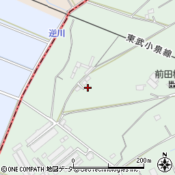 群馬県館林市成島町1446-2周辺の地図