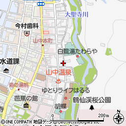 石川県加賀市山中温泉東町２丁目ネ25周辺の地図