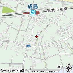 群馬県館林市成島町甲-691周辺の地図
