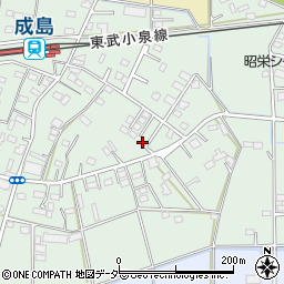 群馬県館林市成島町701-16周辺の地図