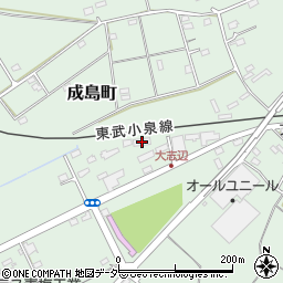 群馬県館林市成島町1166-96周辺の地図