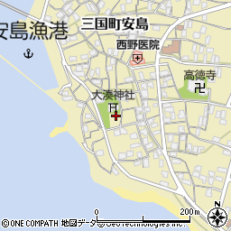 福井県坂井市三国町安島23周辺の地図
