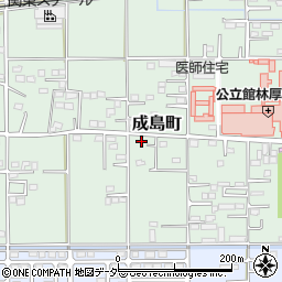 群馬県館林市成島町445-12周辺の地図