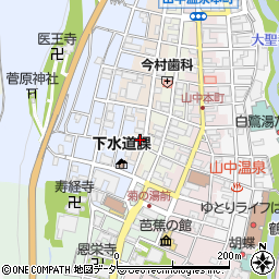 石川県加賀市山中温泉冨士見町ム周辺の地図
