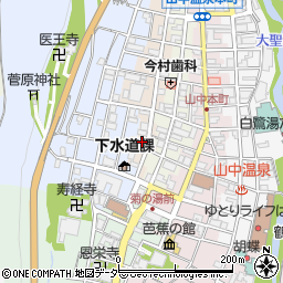 石川県加賀市山中温泉冨士見町（ム）周辺の地図
