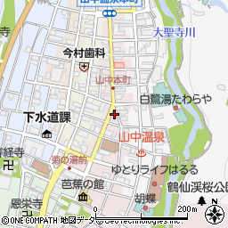 石川県加賀市山中温泉本町２丁目ナ周辺の地図