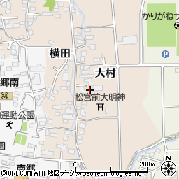 長野県松本市大村255周辺の地図