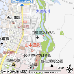 石川県加賀市山中温泉東町２丁目ネ44-1周辺の地図