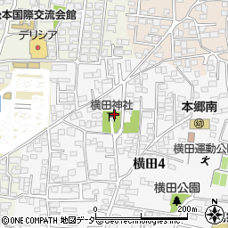 横田稲荷大明神周辺の地図