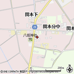 茨城県筑西市関本中760周辺の地図